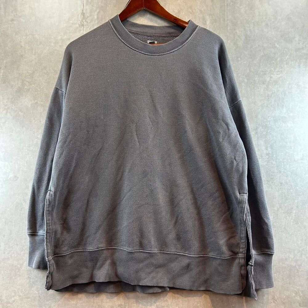 Aerie Women's Grey and Black Sweatshirt